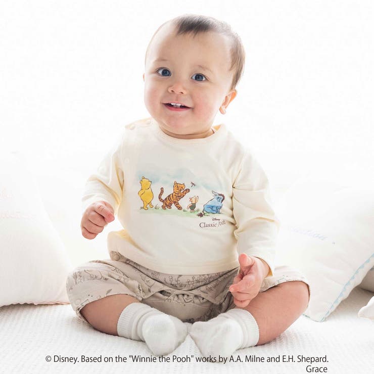 ベージュ系 | 【お揃い】【クラシックプー】カバーオール(70~80cm) | fillot de bébé réduction