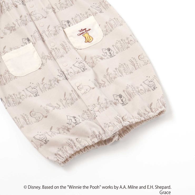 【お揃い】【クラシックプー】2WAYオール(50~75cm) | fillot de bébé réduction | 詳細画像12 