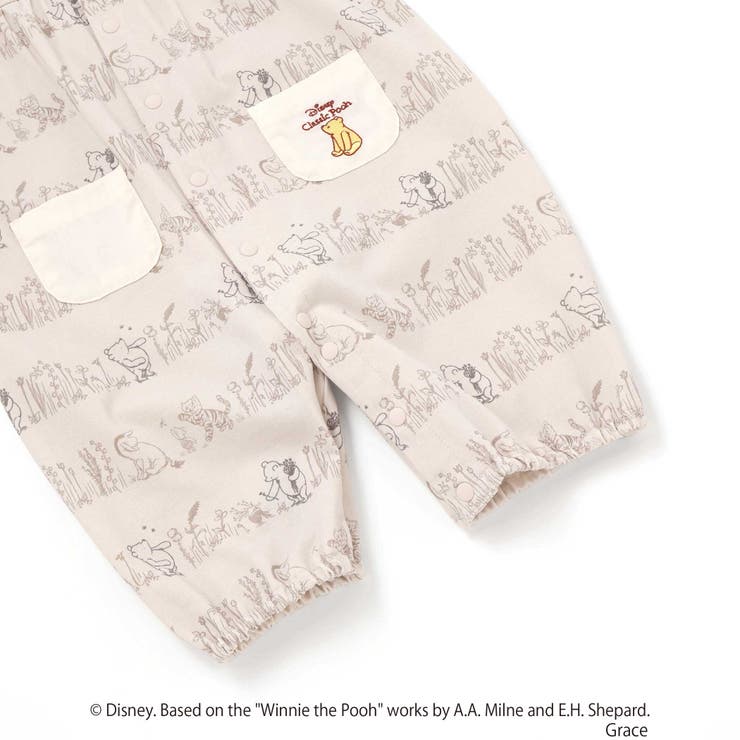 【お揃い】【クラシックプー】2WAYオール(50~75cm) | fillot de bébé réduction | 詳細画像13 