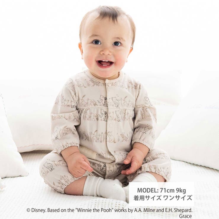 【お揃い】【クラシックプー】2WAYオール(50~75cm) | fillot de bébé réduction | 詳細画像2 