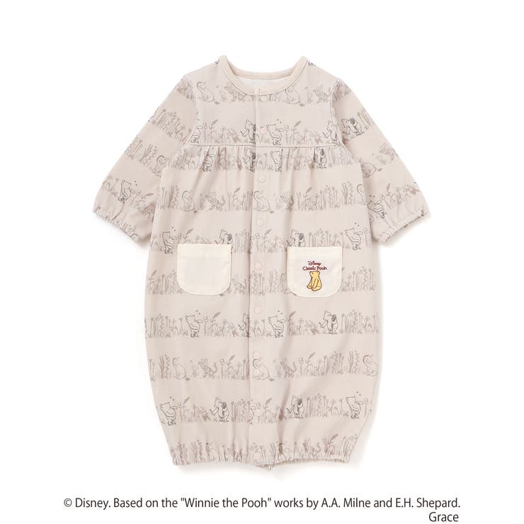 【お揃い】【クラシックプー】2WAYオール(50~75cm) | fillot de bébé réduction | 詳細画像5 