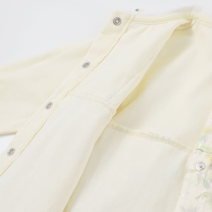 【お揃い】オーガンジー花柄プリントスカート付き長袖カバーオール(70~80cm) | fillot de bébé réduction | 詳細画像17 