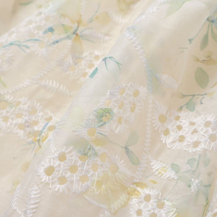 【お揃い】オーガンジー花柄プリントスカート付き長袖カバーオール(70~80cm) | fillot de bébé réduction | 詳細画像19 