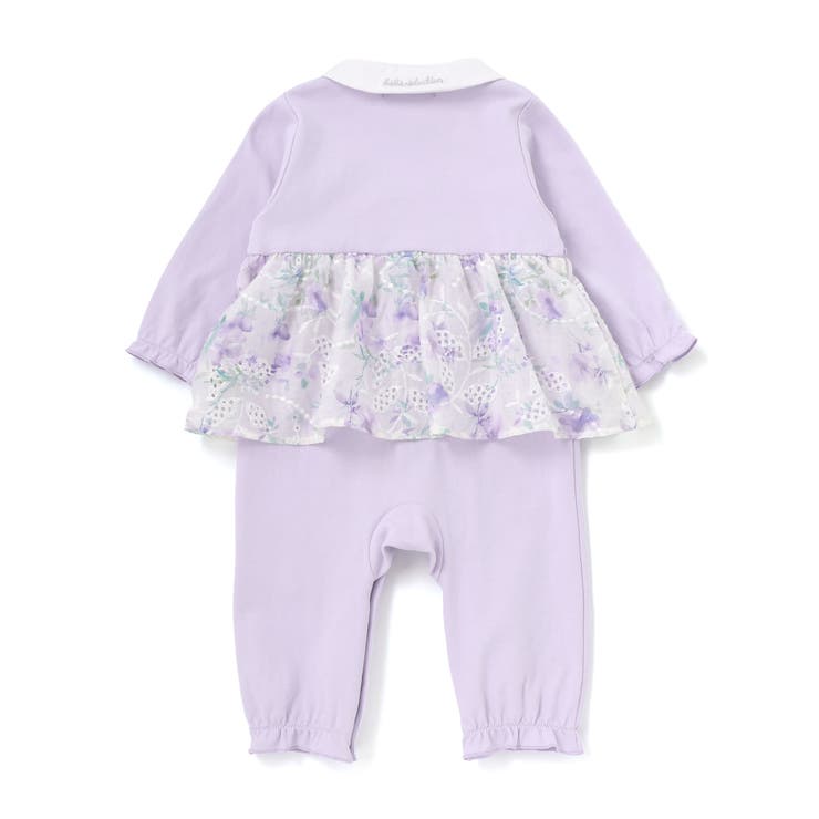 【お揃い】オーガンジー花柄プリントスカート付き長袖カバーオール(70~80cm) | fillot de bébé réduction | 詳細画像21 