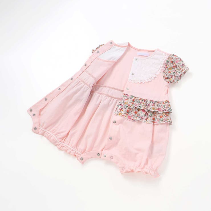 【お揃い】リバティプリント異素材ミックスカバーオール(70~80cm) | fillot de bébé réduction | 詳細画像13 