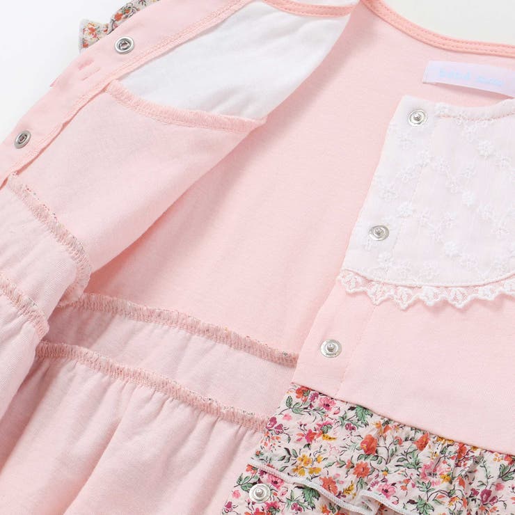 【お揃い】リバティプリント異素材ミックスカバーオール(70~80cm) | fillot de bébé réduction | 詳細画像14 