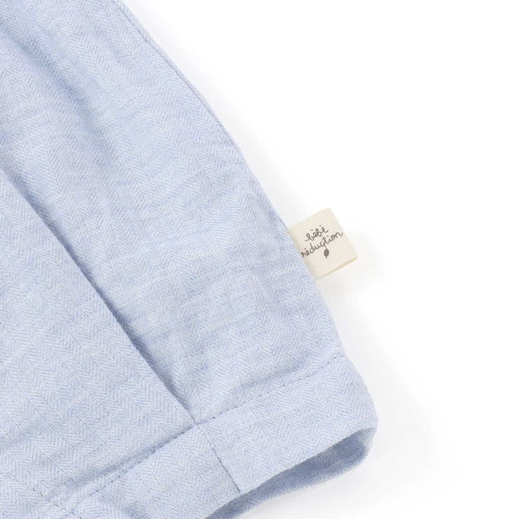 オーガニックコットンクマパッチ半袖カバーオール(70~80cm) | fillot de bébé réduction | 詳細画像11 