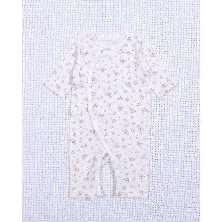 ピンク系 | 【 日本製 】 コットン 40/- フライス カバーオール (60~80cm) | fillot de bébé réduction