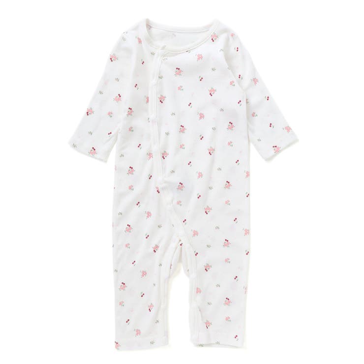 ピンク系 | 【日本製】【お揃い】フライスカバーオール(70~80cm) | fillot de bébé réduction