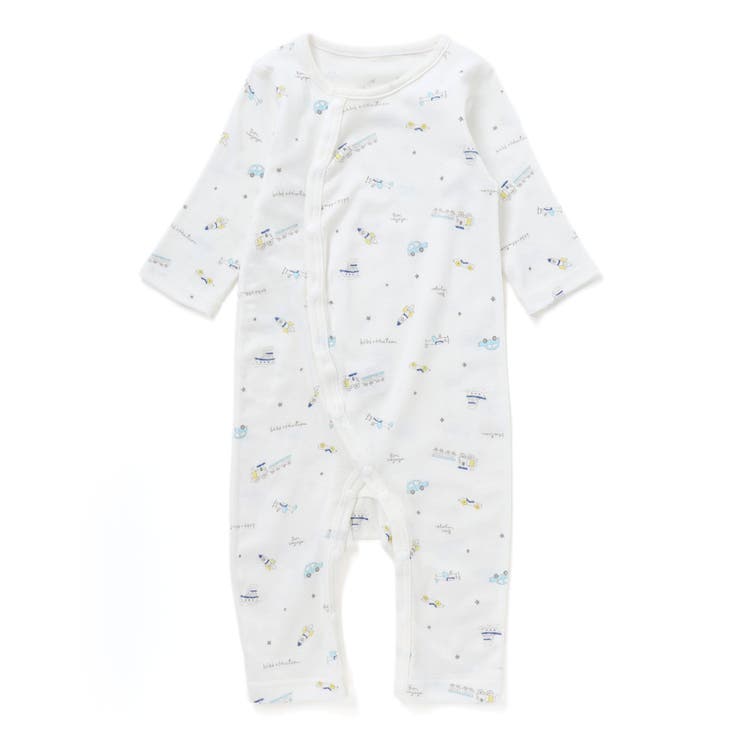 ブルー系 | 【日本製】【お揃い】フライスカバーオール(70~80cm) | fillot de bébé réduction