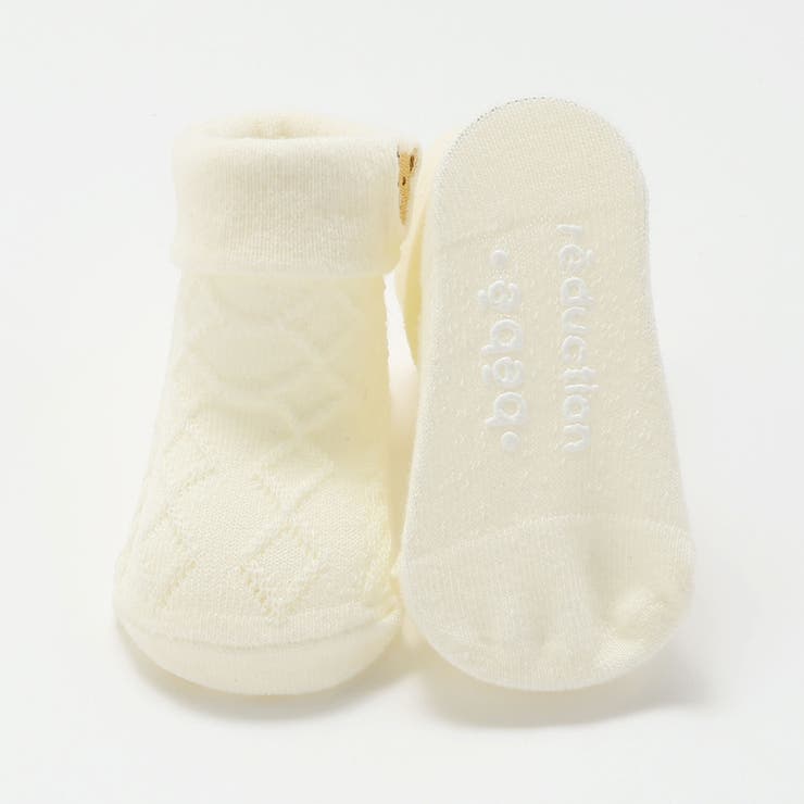 折り返しクマ刺しゅうソックス(8~13cm) | fillot de bébé réduction | 詳細画像6 