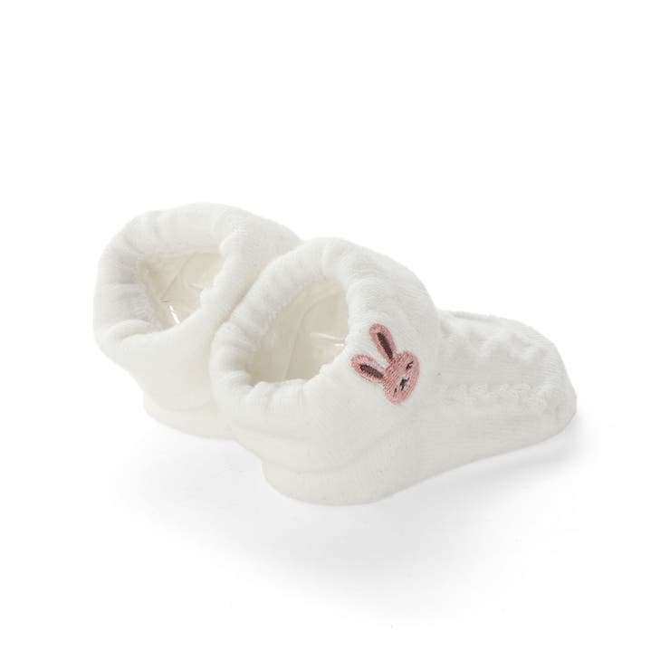 【お揃い】折り返しウサギ刺しゅうソックス(8~13cm) | fillot de bébé réduction | 詳細画像3 