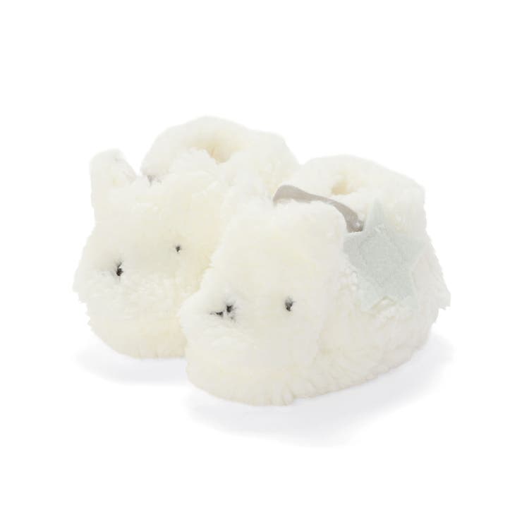 オフホワイト | 【お揃い】モコモコフリースブーティ | fillot de bébé réduction