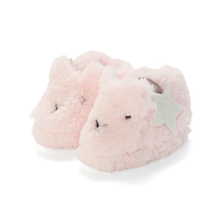ピンク | 【お揃い】モコモコフリースブーティ | fillot de bébé réduction