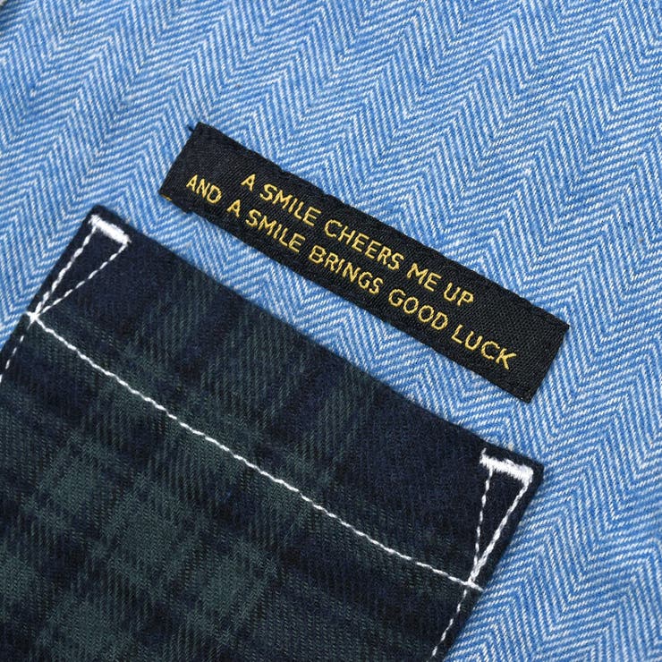 【お揃い】クレイジーパターンシャツワンピース(80~130cm) | Noeil aime BeBe | 詳細画像18 