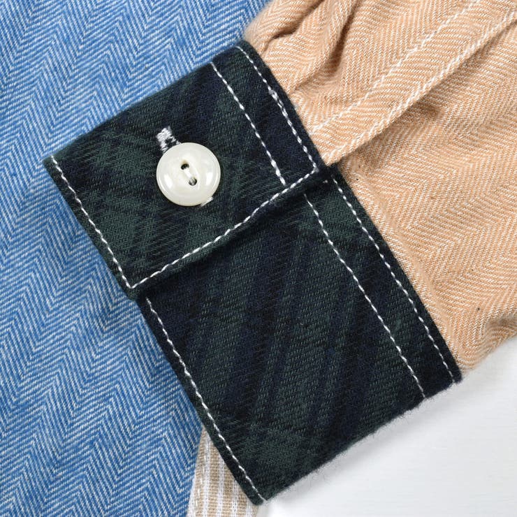 【お揃い】クレイジーパターンシャツワンピース(80~130cm) | Noeil aime BeBe | 詳細画像19 