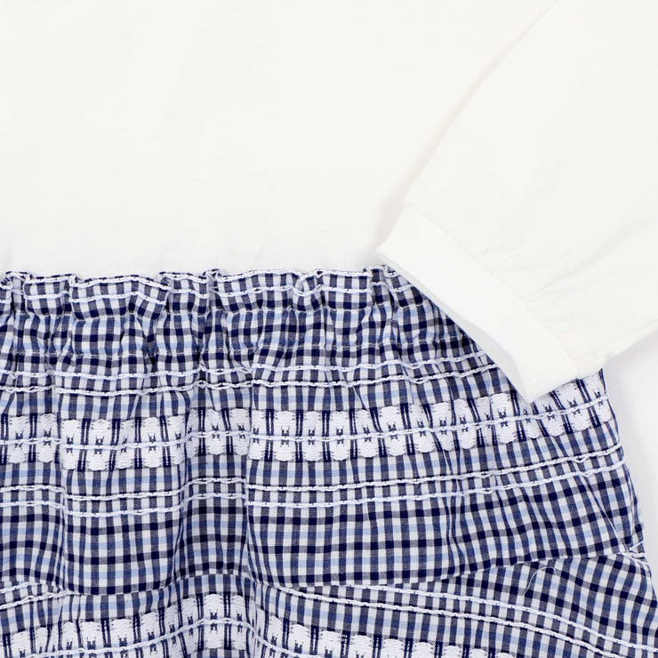 【お揃い】ギンガムティアードドッキングワンピース(80~130cm) | Noeil aime BeBe | 詳細画像11 