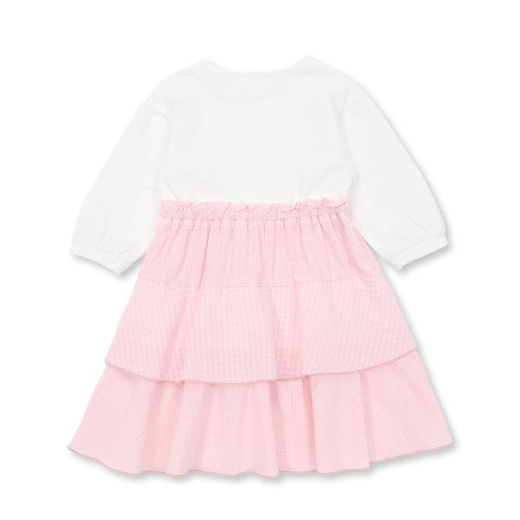 【お揃い】ギンガムティアードドッキングワンピース(80~130cm) | Noeil aime BeBe | 詳細画像15 