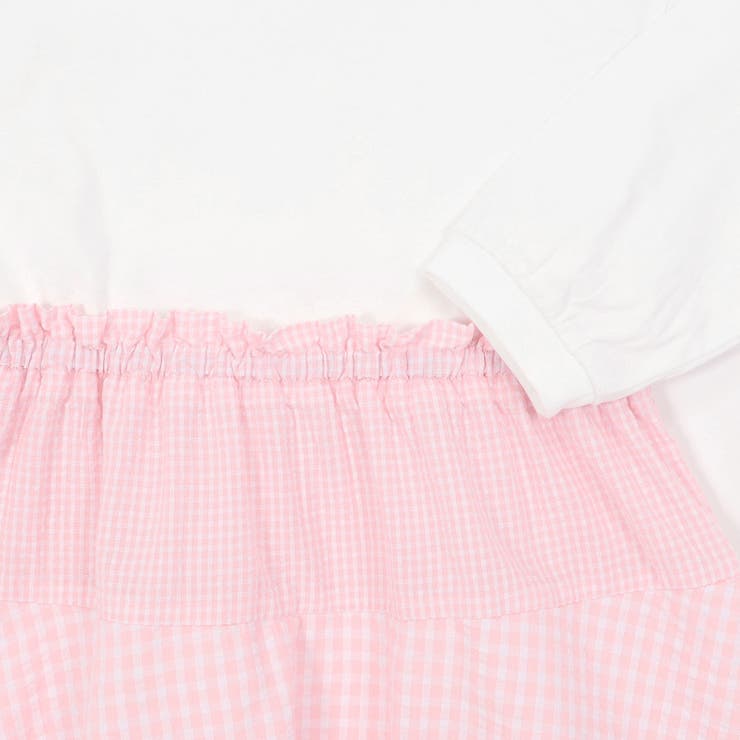 【お揃い】ギンガムティアードドッキングワンピース(80~130cm) | Noeil aime BeBe | 詳細画像17 