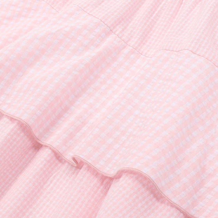 【お揃い】ギンガムティアードドッキングワンピース(80~130cm) | Noeil aime BeBe | 詳細画像18 
