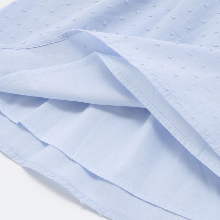 【お揃い】ドットドビーｘストレッチフライス肩フリルドッキングワンピース(80~1… | Noeil aime BeBe | 詳細画像16 