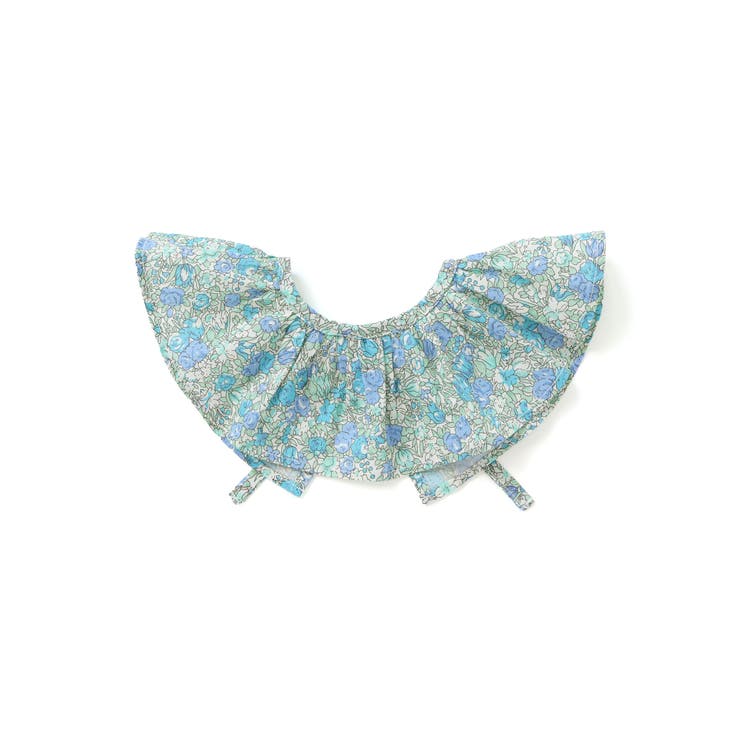 【お揃い】花柄付け襟＋花柄切り替えスムース長袖ワンピース(80~130cm) | Noeil aime BeBe | 詳細画像11 