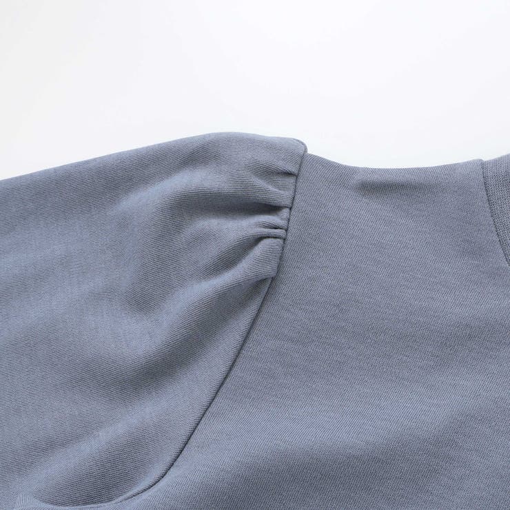 【お揃い】花柄付け襟＋花柄切り替えスムース長袖ワンピース(80~130cm) | Noeil aime BeBe | 詳細画像14 