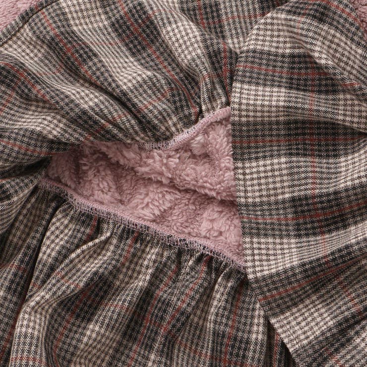 【お揃い】ケーブルボアｘタータンチェックワンピース(80~130cm) | Noeil aime BeBe | 詳細画像18 