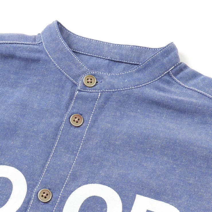 【お揃い】リップストップ ダンガリー半袖シャツ+パンツセットアップ(90~130… | Noeil aime BeBe | 詳細画像14 