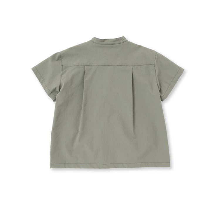 【お揃い】リップストップ ダンガリー半袖シャツ+パンツセットアップ(90~130… | Noeil aime BeBe | 詳細画像9 