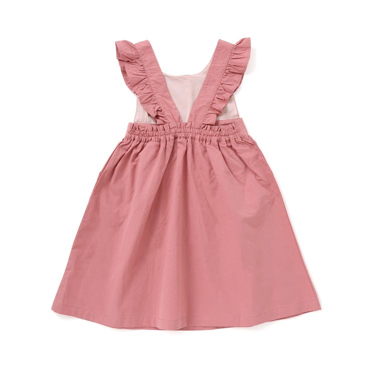 ツイル肩フリルジャンパースカート＋ボーダー長袖Tシャツセット | Noeil aime BeBe | 詳細画像21 