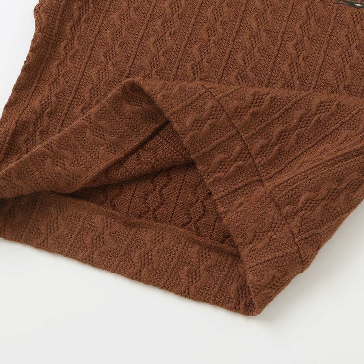 【お揃い】タータンチェックシャツ＋ケーブルジャガードベストセット(90~130c… | Noeil aime BeBe | 詳細画像13 