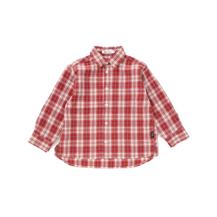 【お揃い】タータンチェックシャツ＋ケーブルジャガードベストセット(90~130c… | Noeil aime BeBe | 詳細画像19 