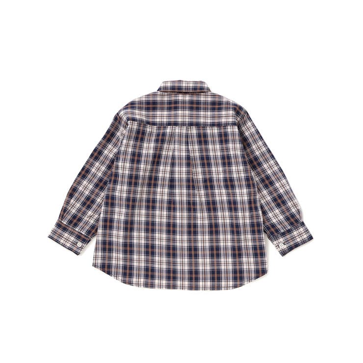 【お揃い】タータンチェックシャツ＋ケーブルジャガードベストセット(90~130c… | Noeil aime BeBe | 詳細画像9 