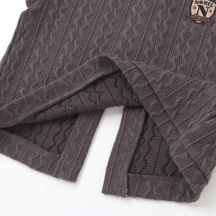 タータンチェックワンピース＋ケーブルジャガードベストセット | Noeil aime BeBe | 詳細画像17 