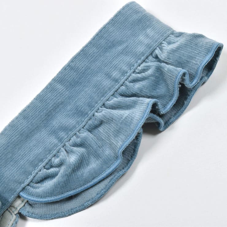 肩フリルストレッチコールジャンパースカート(80~130cm)[品番