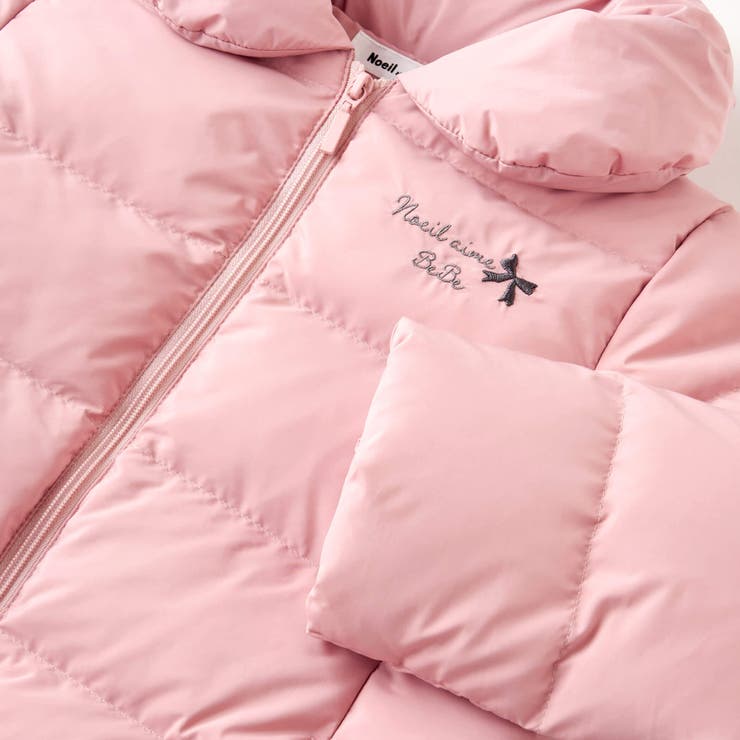 タフタバックリボンAラインダウンコート(90~130cm)[品番：BEBK0010003