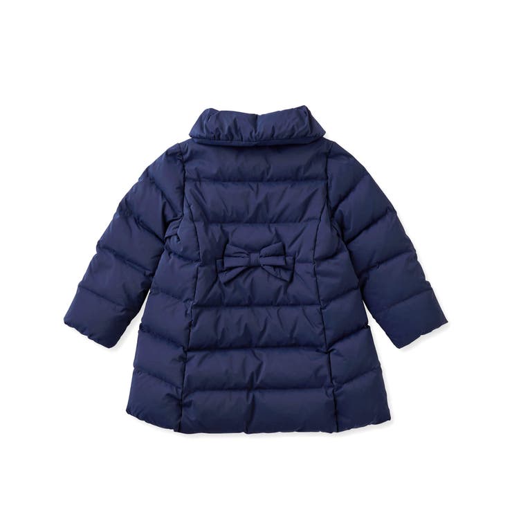 AKi:2wayリボンダウン タフタバックリボンAラインダウンコート(90~130cm)[品番：BEBK0010003