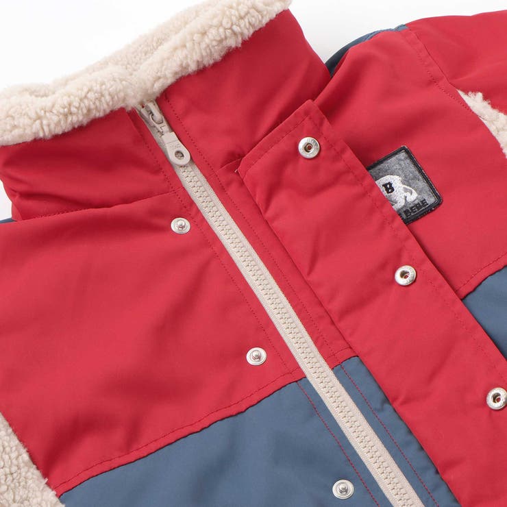 タフタｘボア異素材配色マウンテンパーカー(90~130cm) | Noeil aime BeBe | 詳細画像17 