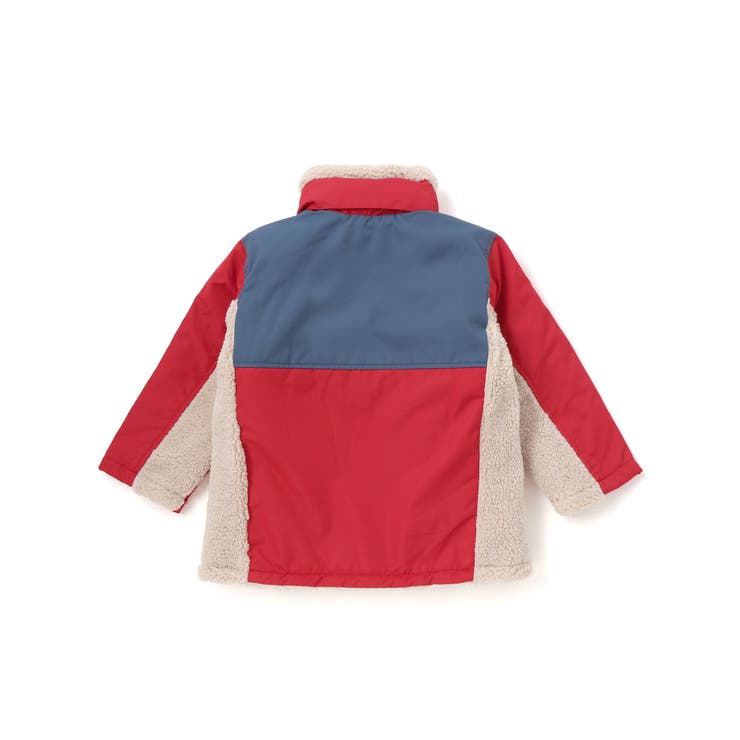 タフタｘボア異素材配色マウンテンパーカー(90~130cm) | Noeil aime BeBe | 詳細画像8 