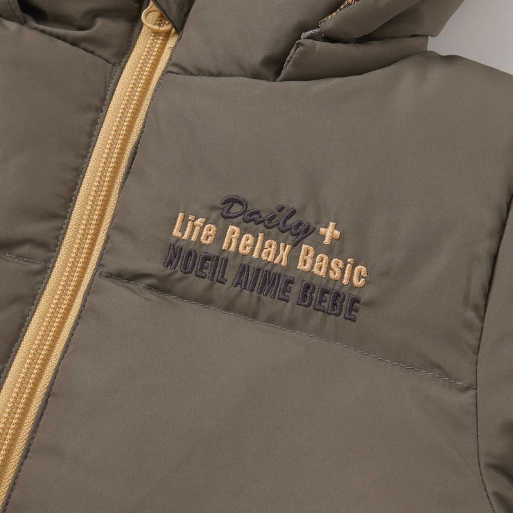 取り外せるフード付きタフタダウンジャケット(90~130cm) | Noeil aime BeBe | 詳細画像13 