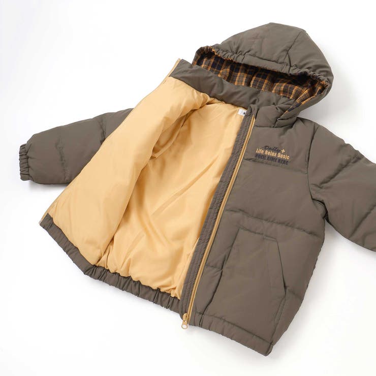 取り外せるフード付きタフタダウンジャケット(90~130cm) | Noeil aime BeBe | 詳細画像17 