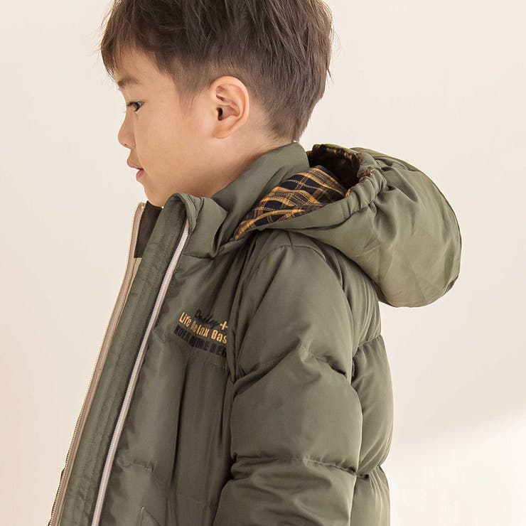 取り外せるフード付きタフタダウンジャケット(90~130cm) | Noeil aime BeBe | 詳細画像3 