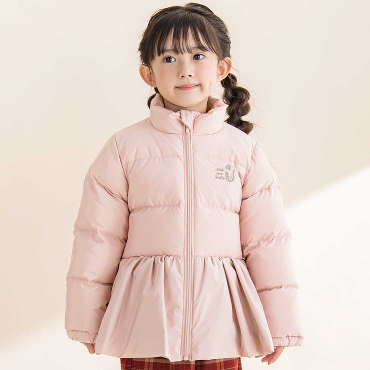 ペプラム付きタフタダウンコート(90~130cm) | Noeil aime BeBe | 詳細画像1 