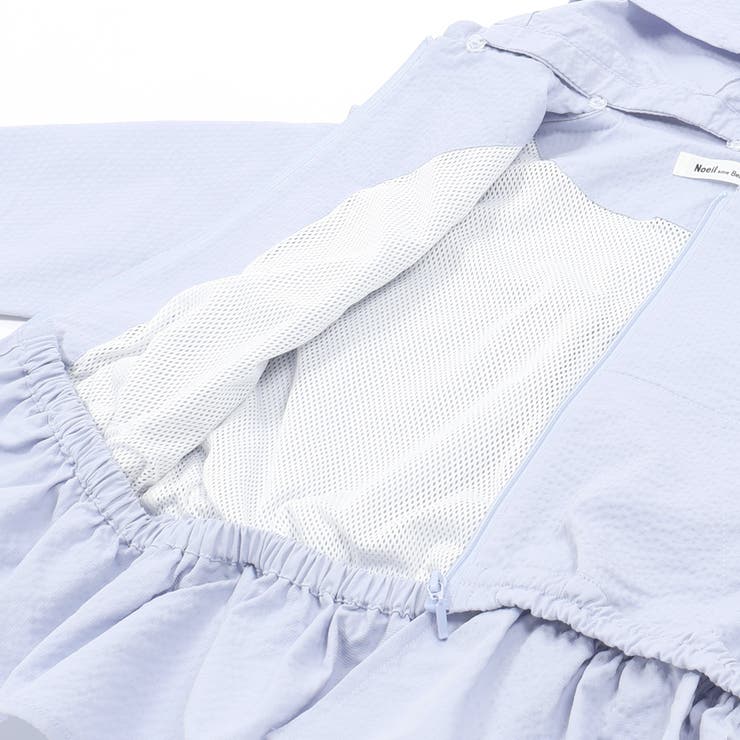 リップルストライプペプラム/フード取り外しジャケット(90~130cm) | Noeil aime BeBe | 詳細画像17 