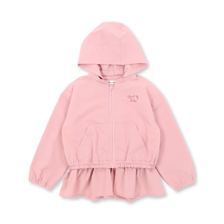 リップルストライプペプラム/フード取り外しジャケット(90~130cm) | Noeil aime BeBe | 詳細画像18 