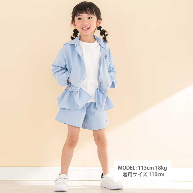 リップルストライプペプラム/フード取り外しジャケット(90~130cm) | Noeil aime BeBe | 詳細画像2 