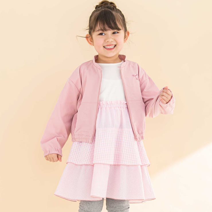 リップルストライプペプラム/フード取り外しジャケット(90~130cm) | Noeil aime BeBe | 詳細画像9 