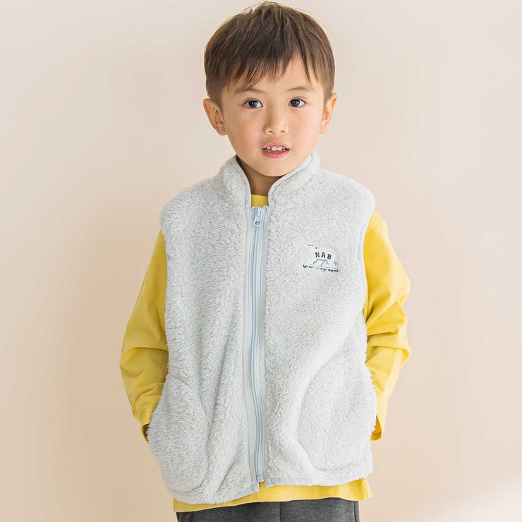 【撥水】【お揃い】タフタベストライナー付き3WAYジャケット(90~130cm) | Noeil aime BeBe | 詳細画像7 