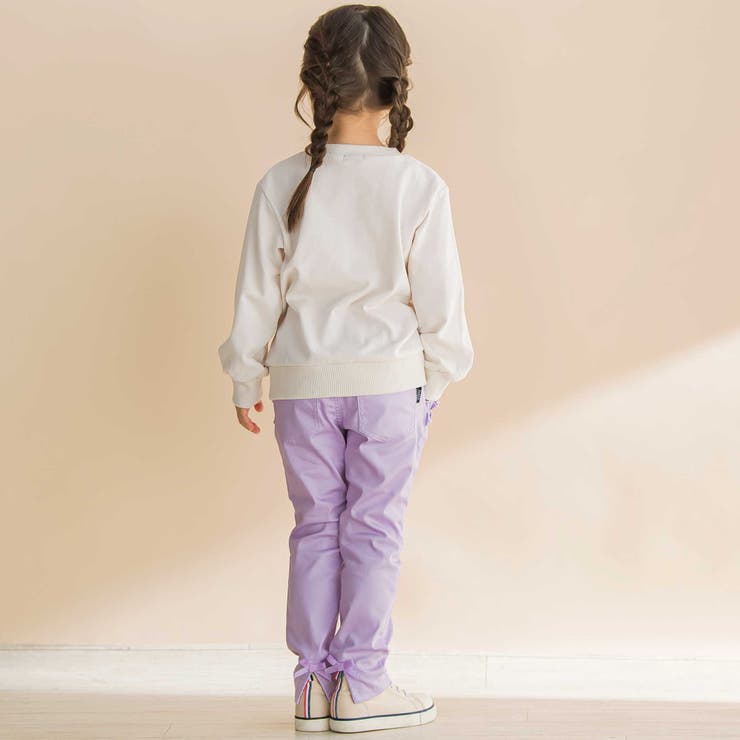 パール風プリントリボン付きインレイトレーナー(80~130cm) | Noeil aime BeBe | 詳細画像4 